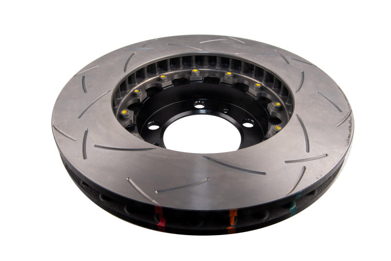 DBA Porsche 911 (996) / 911 (997) 5000 Series T3 Slotted 2-Piece Front Brake Rotor, Black Hat (DBA52386BLKS)