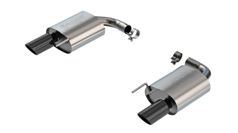 Borla 2024-2025 Ford Mustang Eco Boost 2.3L S-Type Axle-Back Exhaust with Black Chrome Tips