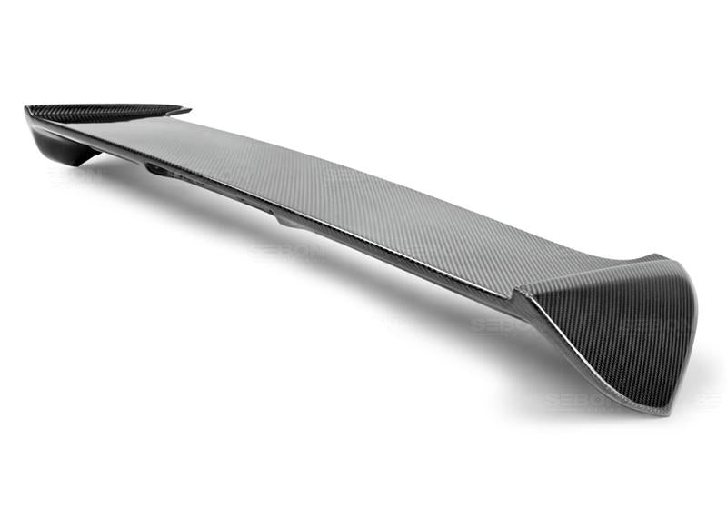 Seibon 2008-2010 Subaru WRX/STI Hatchback OEM-style Carbon Fiber Rear Spoiler w/ LED Cutout - photo 2