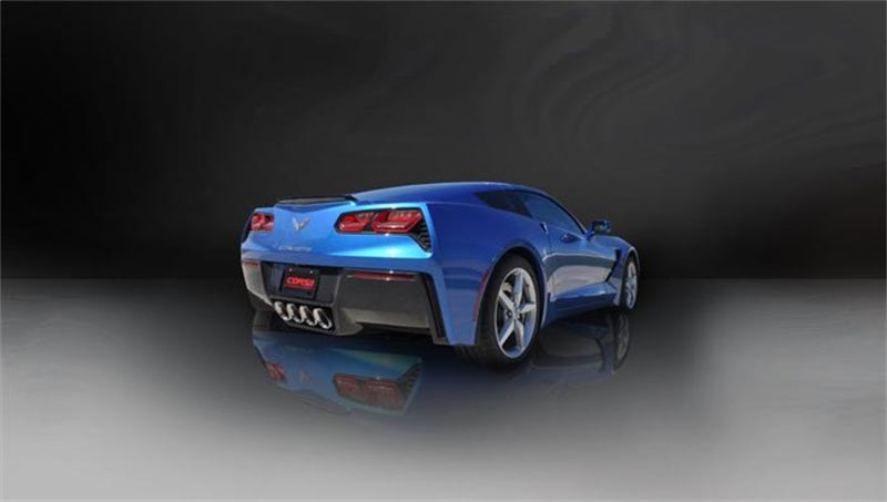 CORSA Performance 2014-2019 Corvette C7 Coupe 6.2L V8 AT/MT 2.75in Valve-Back Dual Rear Exit Polished Sport Exhaust - photo 3