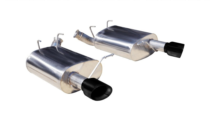 CORSA Performance 2011-2014 Ford Mustang 3.7L V6 Black Sport Axle-Back Dual Rear Exhaust
