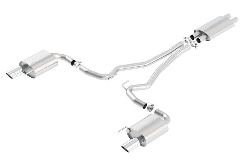 Borla Touring Cat-Back 2015 Ford Mustang GT 5.0L V8 MT/AT 2.5in pipe 4in tip - photo 4
