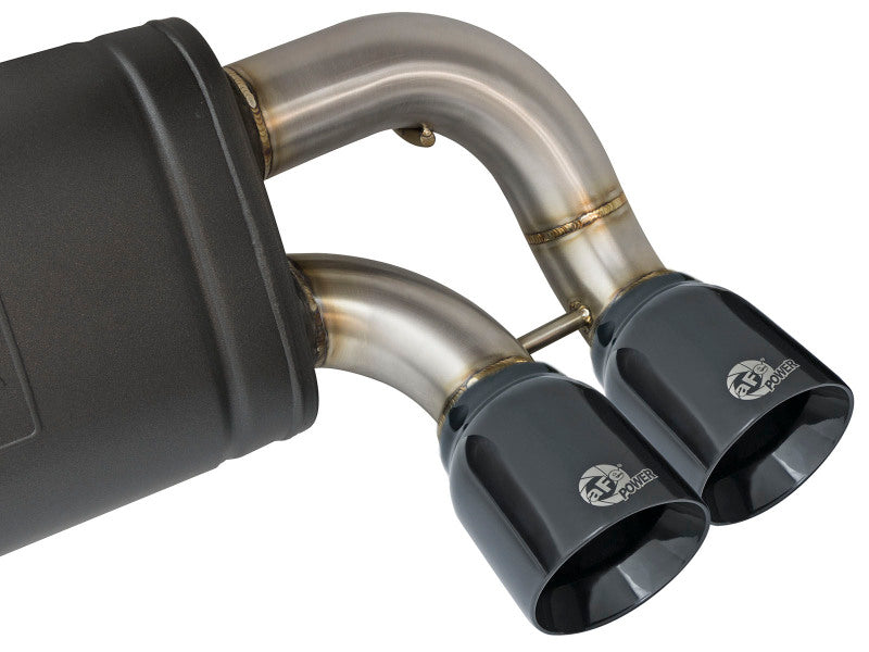 aFe 2016-2018 BMW M2 L6-3.0L MACH Force-Xp 3in to 2.5in 304 Stainless Steel Cat-Back Exhaust System-Quad Black Tips - photo 2