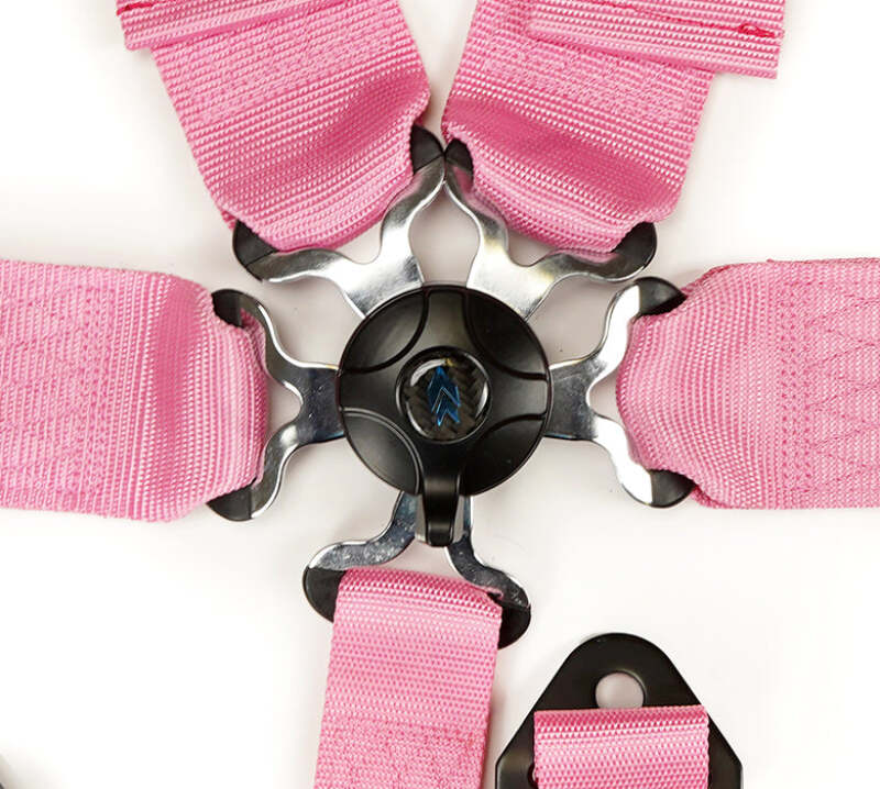 NRG 5PT 3in. Seat Belt Harness / Cam Lock - Pink (SBH-B6PCPK) - photo 4