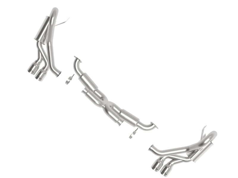 aFe MACH Force-Xp 2012-2016 Porsche 911 Carrera H6-3.8L 304 Stainless Steel Cat-Back Exhaust with Polished Quad Tips - photo 3