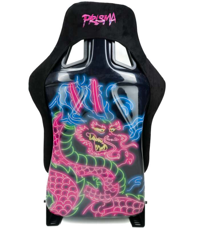 NRG FRP Bucket Seat (Large) Black Alcantara w/ Dragon Livery (FRP-302BK-DRGN-N) - photo 2