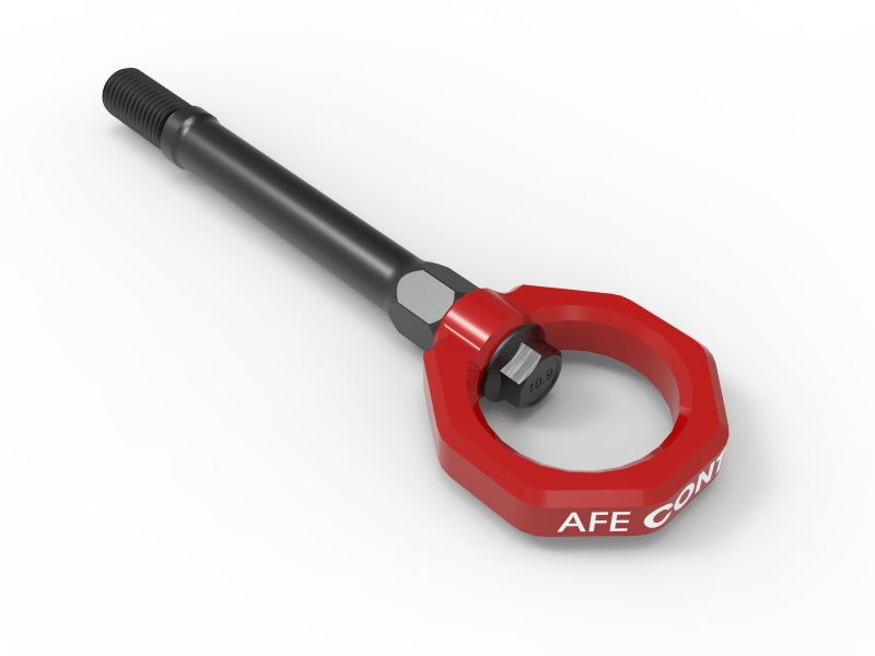 aFe CONTROL Front Tow Hook Red Chevrolet Corvette (C8) 20-25 (450-401014-R)