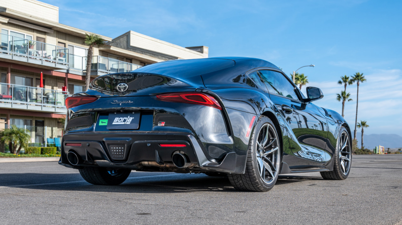 Borla 2020-2025 Toyota GR Supra ATAK Cat-Back Exhaust System with Black Chrome Tips - photo 2