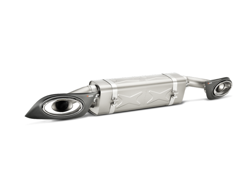 Akrapovic 2014-2015 Porsche 911 Turbo/Turbo S (991) Slip-On Line (Titanium) with Carbon Titanium Tips - photo 2