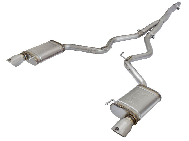 aFe MACH Force-Xp Exhausts Cat-Back 304 Stainless Steel Exhaust with Polished Tips 2015-2016 Ford Mustang EcoBoost 2.3L