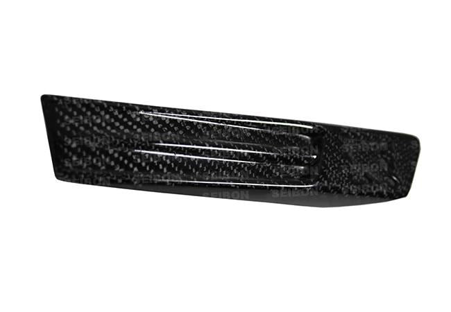 Seibon 2009-2010 Nissan GT-R R35 Carbon Fiber Fender Duct Logos (Pair) - photo 3