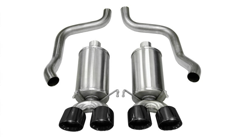 CORSA Performance 2005-2007 Chevrolet Corvette C6 6.0L V8 Black Xtreme Axle-Back Exhaust - photo 2