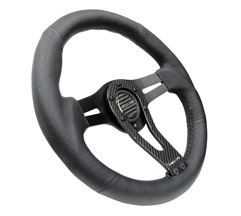 NRG Reinforced Steering Wheel (320mm) w/ Carbon Center Spoke (RST-002RCF) - photo 2