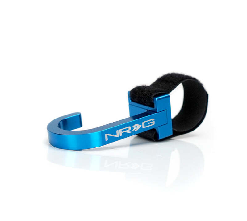 NRG Steering Wheel Hook CNC Aluminum w/ Laser Logo - Blue (STR-100BL) - photo 3