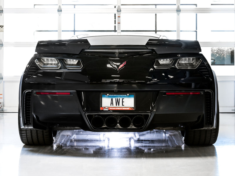AWE Tuning 2014-2019 Chevrolet Corvette C7 Z06/ZR1 Touring Edition Axle-Back Exhaust with Black Tips - photo 4