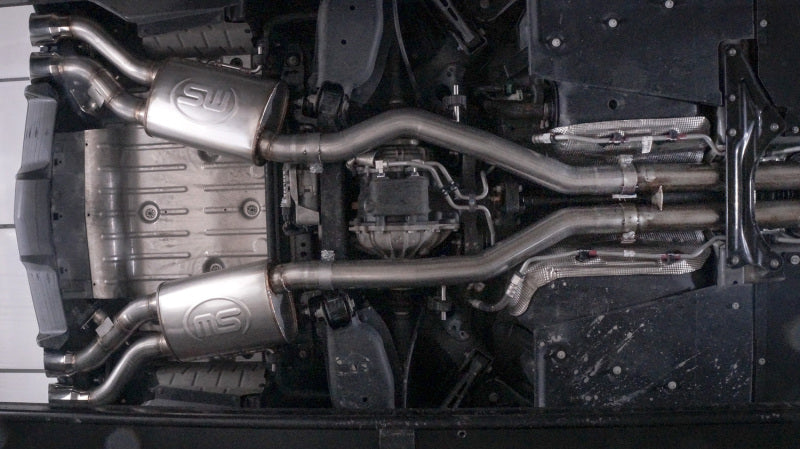 Stainless Works 2016-2018 Cadillac CTS-V Sedan Cat-Back System Resonated X-Pipe Dual-Mode Mufflers - photo 4