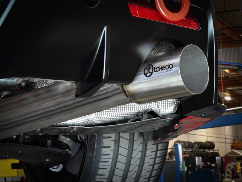 aFe POWER Takeda 2020 Toyota Supra L6-3.0L 3.5in 304 Stainless Steel Cat-Back Exhaust 4in Brushed Finish Tip - photo 3