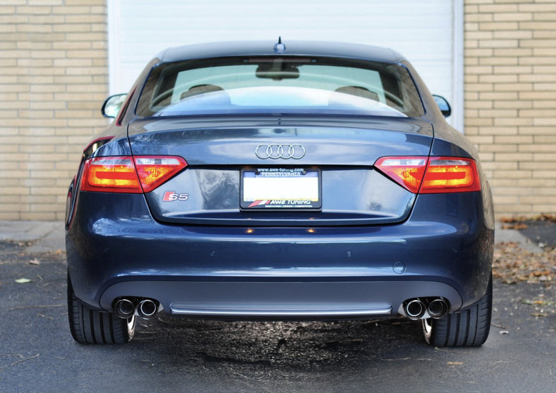 AWE Tuning Audi B8 S5 4.2L Touring Edition Exhaust System - Diamond Black Tips - photo 2