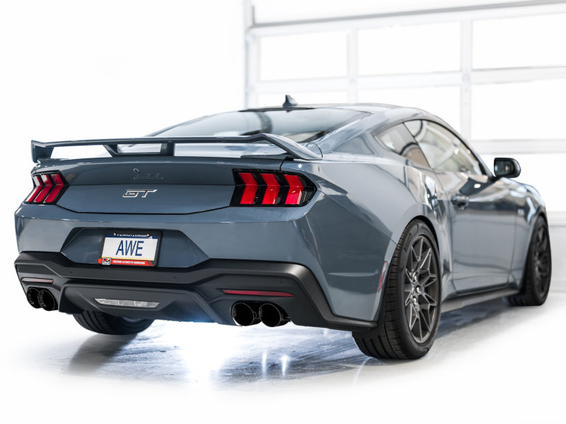 AWE Tuning 2024 Ford Mustang GT Fastback S650 RWD Track Edition Cat-Back Exhaust with Quad Diamond Black Tips - photo 6