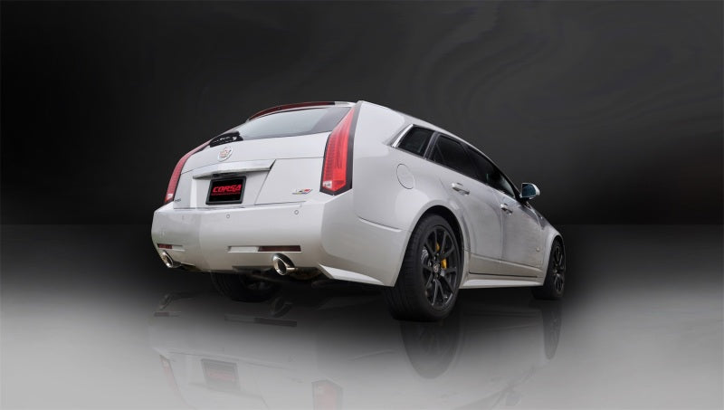CORSA Performance 2011-2014 Cadillac CTS Wagon V 6.2L V8 Polished Sport Axle-Back Exhaust - photo 3
