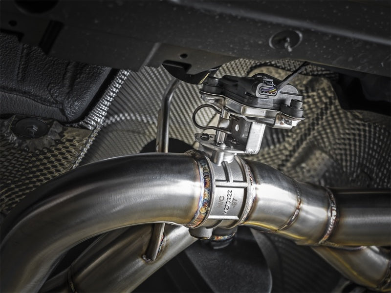 aFe MACH Force-Xp 2-1/2in Stainless Steel Axle-Back Exhaust with Polished Tips 2015+ BMW M3/M4 (F80/F82) L6 3.0L
