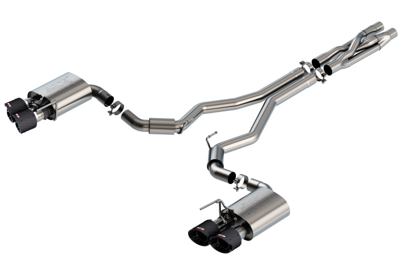 Borla 2020 Ford GT500 5.2L AT 3in ATAK Cat-Back Exhaust with Carbon Fiber Tips