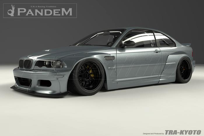 GReddy 2001-2005 BMW E46 M3 Pandem Rocket Bunny Front Lip (Support Rods Only)