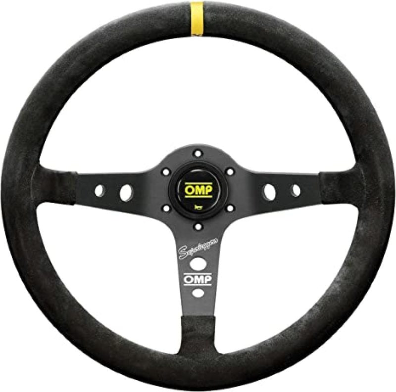 OMP Corsica SuperleggeroSuede Leather 350mm Diameter Steering Wheel Black (OD0-2021-071)