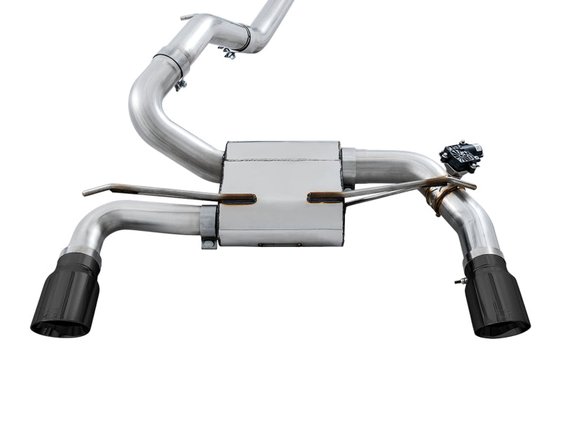 AWE Tuning Ford Focus RS SwitchPath Cat-Back Exhaust - Diamond Black Tips - photo 2