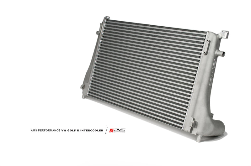 AMS Performance 2015+ VW Golf R MK7 Front Mount Intercooler Upgrade w/Cast End Tanks (amsAMS.21.09.0001-1)