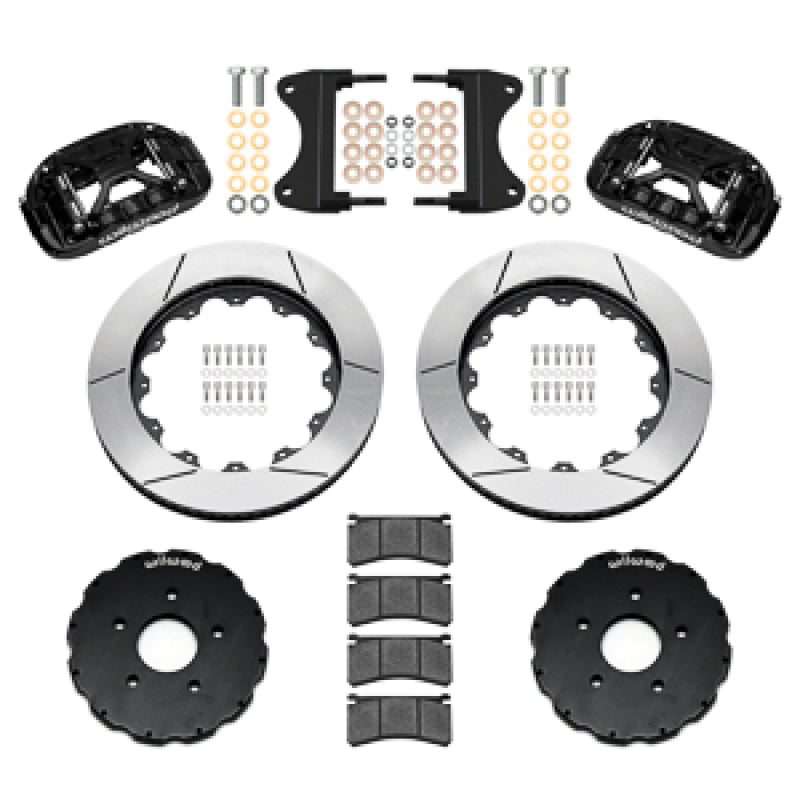 Wilwood 2014-2019 Chevrolet Corvette C7 Forged XRS6R Front Big Brake Kit (14in) - Black / Slotted