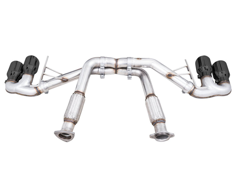 AWE Tuning 2020 Chevrolet Corvette (C8) Track Edition Exhaust - Quad Diamond Black Tips - photo 5
