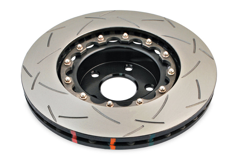 DBA Scion FR-S / Subaru BRZ (2013-2021) / Impreza WRX STI (GD) / WRX/STI (GR/GV) 5000 Series T3 Slotted 2-Piece Front Brake Rotor, Black Hat (DBA5010BLKS)