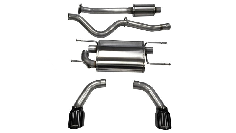 CORSA Performance 2012-2025 Scion FRS / Subaru BRZ Black Tip Sport Cat-Back Exhaust