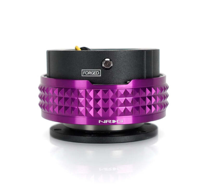 NRG Quick Release Kit - Pyramid Edition - Black Body / Purple Pyramid Ring (SRK-210BK-PP) - photo 2