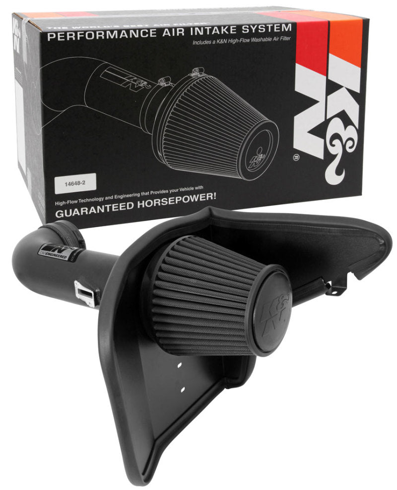 K&N 2010-2013 Chevy Camaro 6.2L V8 Black Performance Intake Kit (knn71-4519) - photo 9