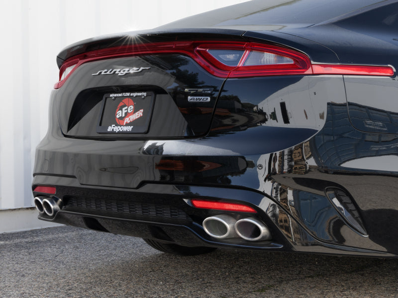aFe Gemini XV 3in to Dual 2-1/2in 304 Stainless Steel Cat-Back Exhaust with Cut-Out 2018-2021 Kia Stinger L4-2.0L - photo 4