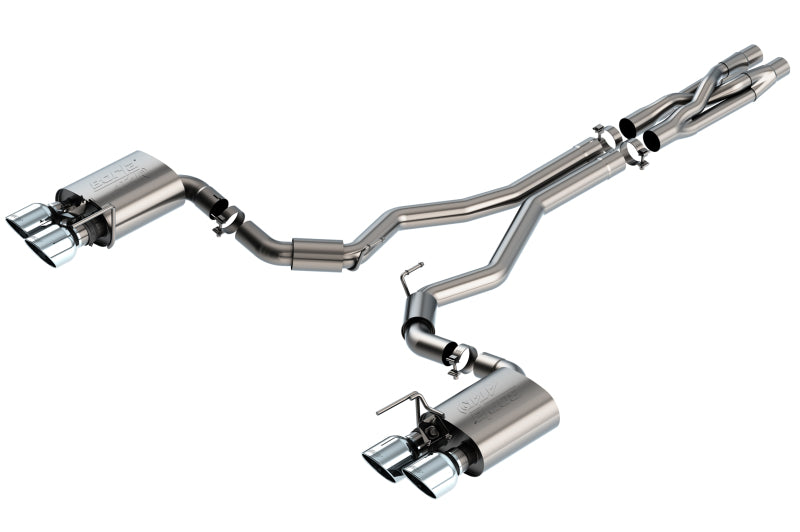 Borla 2020 Ford GT500 5.2L AT 3in ATAK Cat-Back Exhaust with Chrome Tips