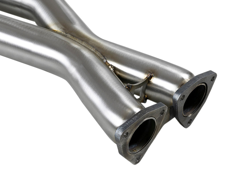 aFe Twisted Steel HDR X-Pipe 304 Stainless Steel 2001-2006 BMW M3 3.2L S54 - photo 4