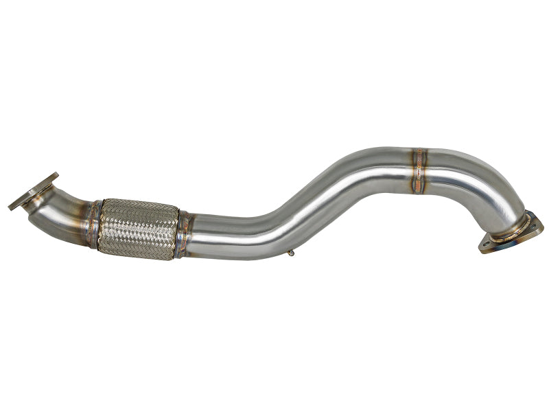 aFe Twisted Steel 3in Rear Down-Pipe/Mid Pipe 2017+ Honda Civic Type R I4 2.0L - photo 3