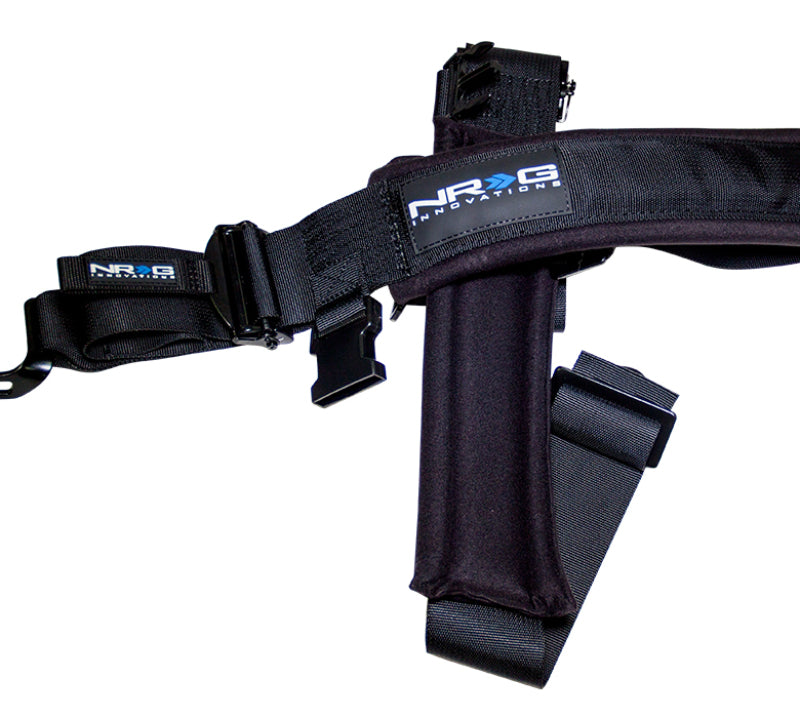 NRG SFI 16.1 5PT 3in Seat Belt Harness / Latch Link - Black (SBH-5PCBK-620) - photo 2