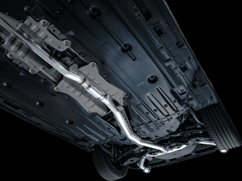 AWE Tuning 2022+ Honda Civic Si/Acura Integra Track Edition Cat-Back Exhaust - Dual Chrome Silver Tips - photo 6