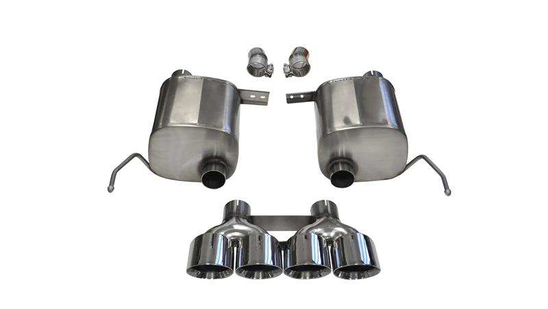 CORSA Performance 2014-2019 Corvette C7 Coupe 6.2L V8 AT/MT 2.75in Valve-Back Dual Rear Exit Polished Sport Exhaust - photo 4