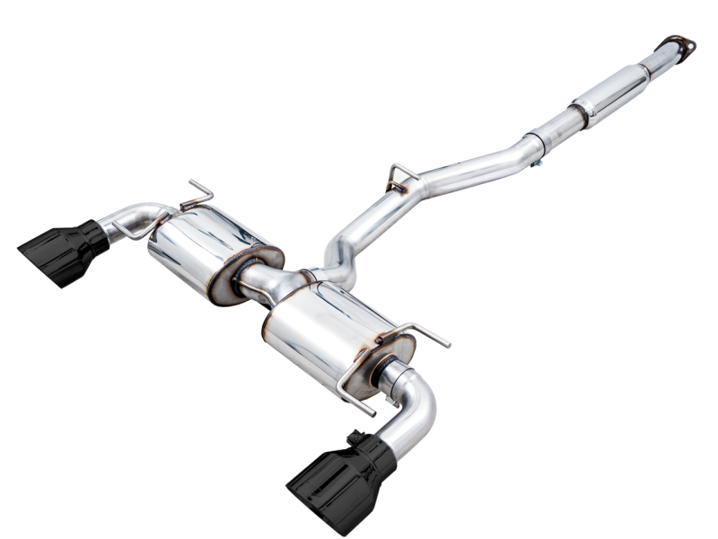 AWE Tuning Subaru BRZ/ Toyota GR86/ Toyota 86 Touring Edition Cat-Back Exhaust - Diamond Black Tips