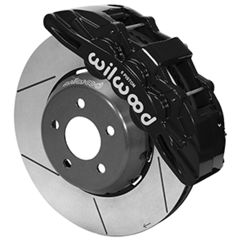 Wilwood 2015-2023 Ford Mustang SX6R Front Big Brake Kit (14in) - Black / Slotted