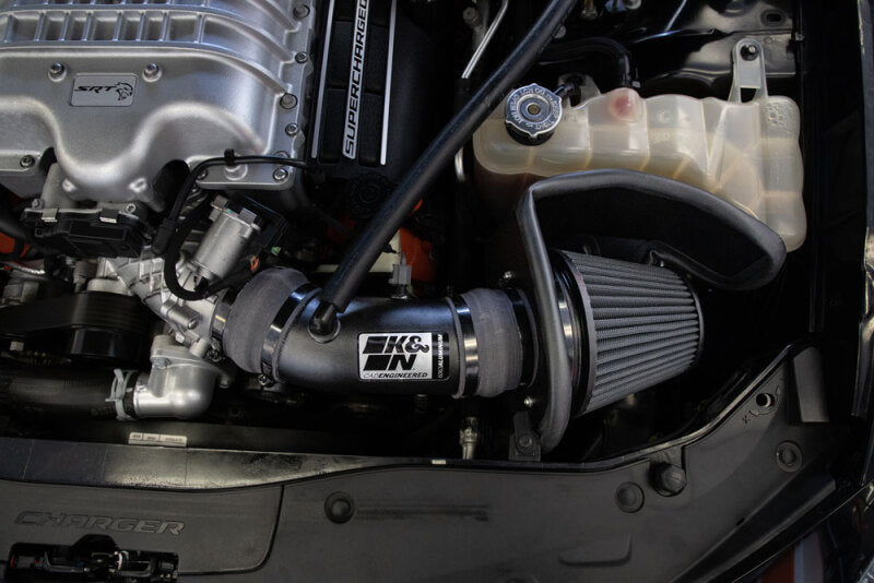 K&N 2017-2023 Dodge Charger/Challenger Hellcat SC 6.2L V8 DRYFLOW Performance Air Intake System (knn30-2553TTK) - photo 6