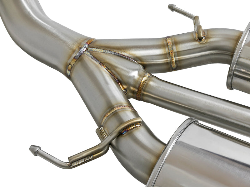 aFe Takeda 3in 304 Stainless Steel Cat-Back Exhaust with Blue Flame Tips 2017+ Honda Civic Type R I4 2.0L - photo 4