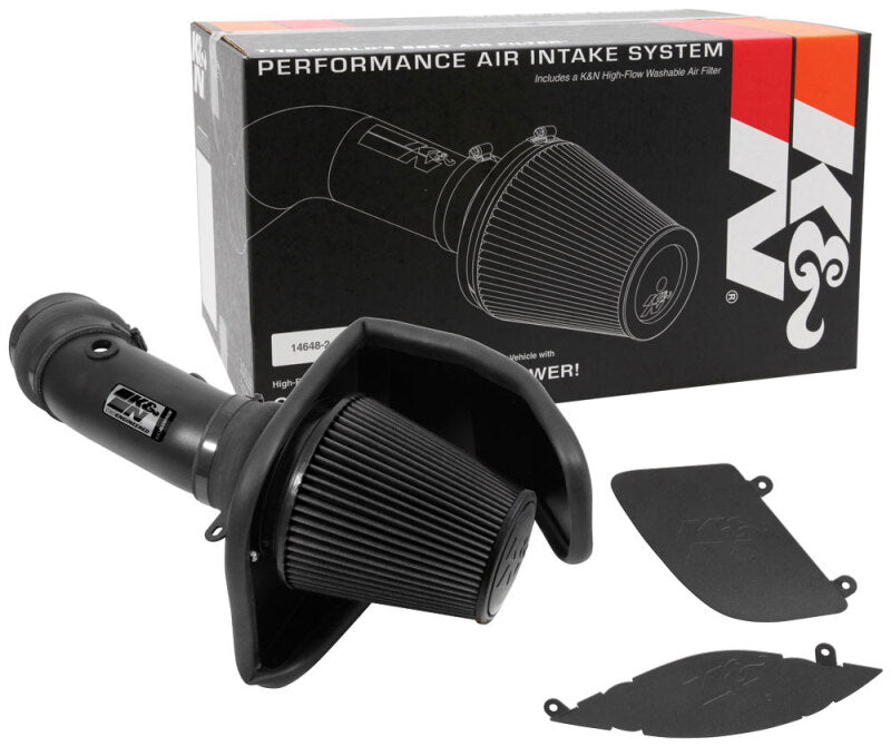 K&N 2017-2023 Dodge Charger/Challenger Hellcat SC 6.2L V8 DRYFLOW Performance Air Intake System (knn30-2553TTK) - photo 4