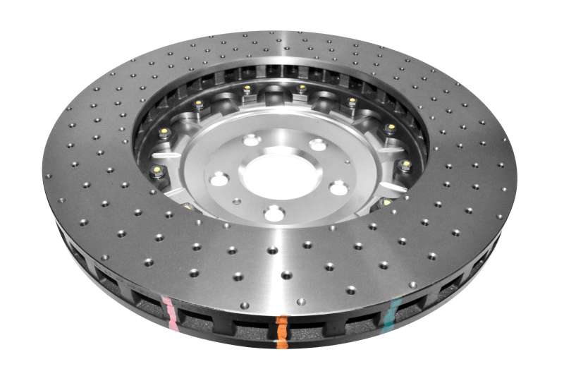 DBA Audi S6 / S7 5000 Series XD Drilled & Dimpled 2-Piece Front Brake Rotor (DBA52778SLVXD)