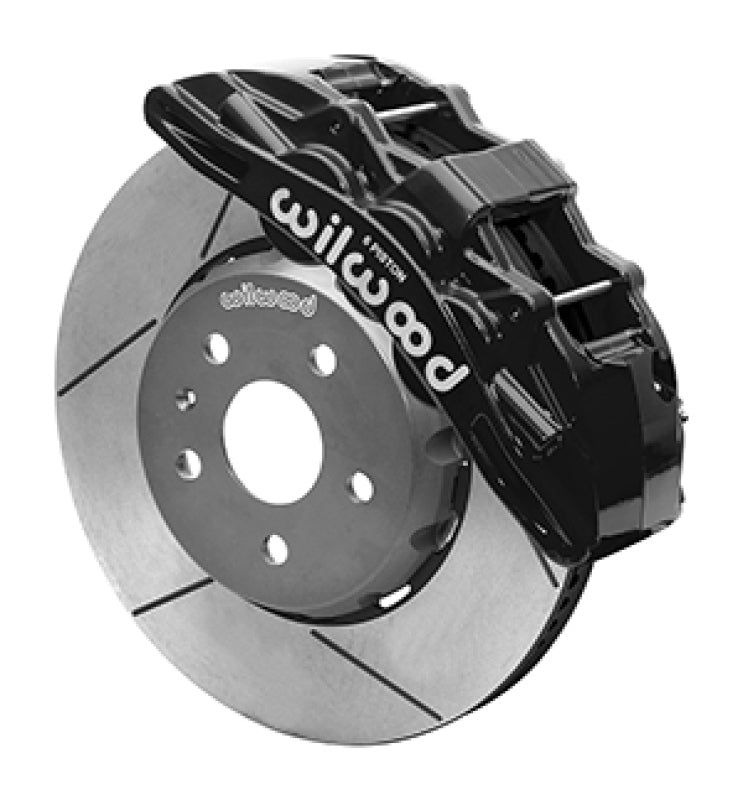 Wilwood 2010-2015 Chevrolet Camaro SX6R Front Big Brake Kit (14in) - Black / Slotted